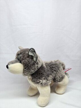Douglas Ashes Gray Standing Wolf # 4036 Plush 8" Grey Stuffed Animal Husky Toy